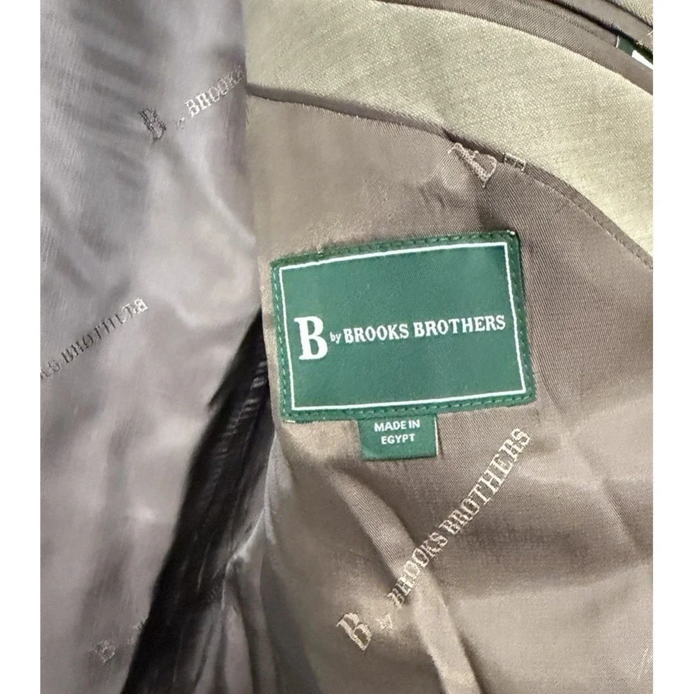 B by‎ BROOKS BROTHERS Tan Beige 48L 38X30 Blazer Pants Classic